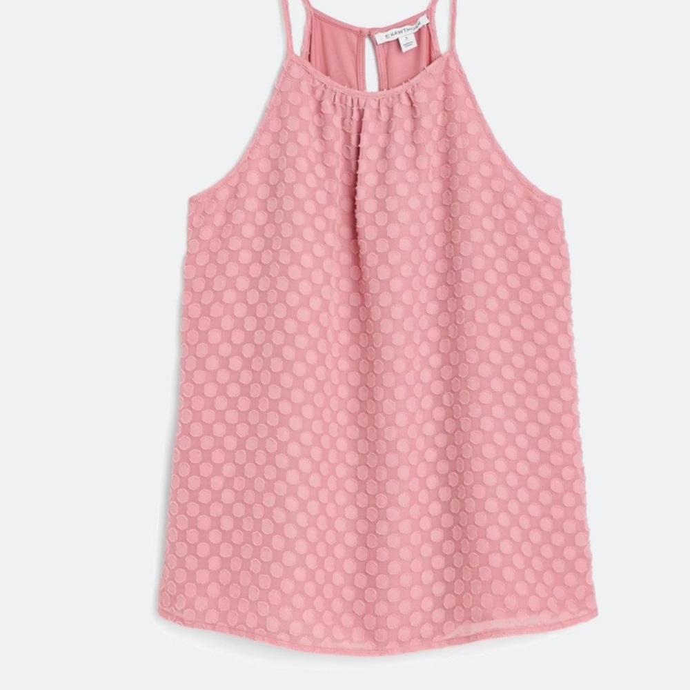 41 Hawthorn Rose Textured Halter Top size L